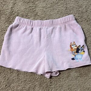 Girls Light Pink Bluey Shorts